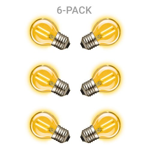 Set de 6 mini ampoules Gold LED 4W E27 (6x5887) | Nostalux.fr