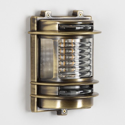 Lampe de bateau Ahoy en bronze massif 