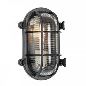 lampe d'extérieur à l'allure robuste, au look et à la finition nautiques, de couleur noir bronze lampe d'extérieur à l'allure robuste, au look et à la finition nautiques, de couleur noir bronze