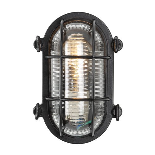 lampe d'extérieur à l'allure robuste, au look et à la finition nautiques, de couleur noir bronze