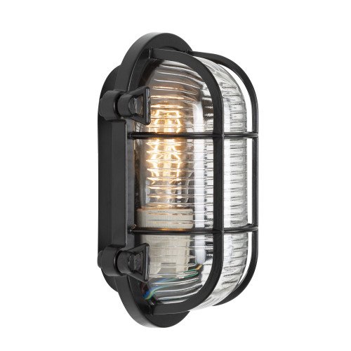 lampe d'extérieur à l'allure robuste, au look et à la finition nautiques, de couleur noir bronze