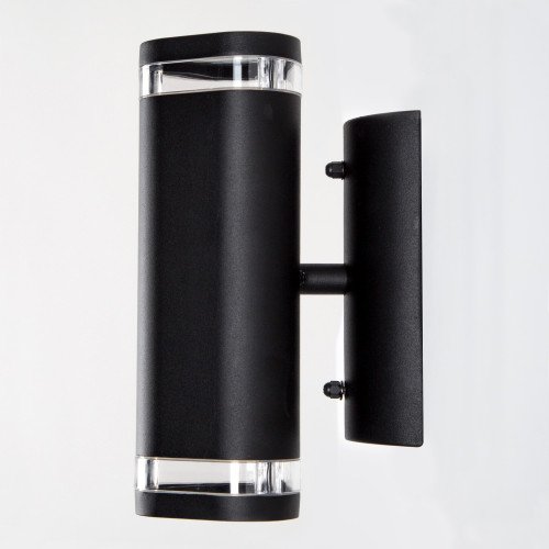 Lampe d'extérieur Ambient, bel éclairage mural moderne, up & downlighter noir, au look luxueux, de la marque KS Lighting