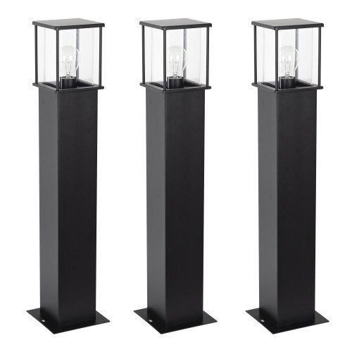 Lot de 3 potelets extérieur Astro 1  noir de KS Lighting Lot de 3 potelets extérieur Astro 1  noir de KS Lighting