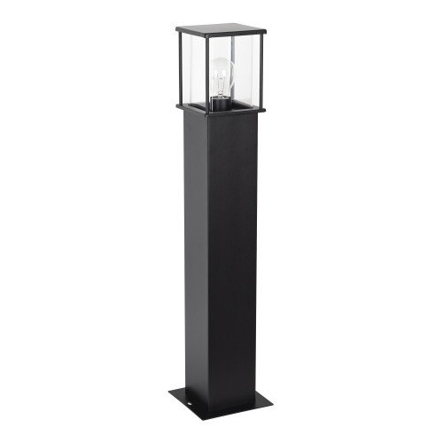 Lampadaire noir Astro 1 Terras forme épurée - avec capteur LED jour et nuit - culot E27 de KS Lighting