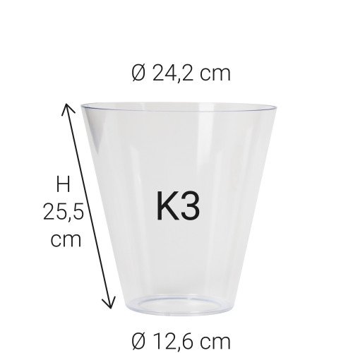 Gobelet en verre véritable K3
