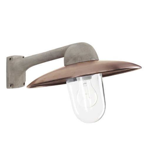 Éclairage d'extérieur modèle Fabrique (1196) alu brut/cuivre de KS Lighting