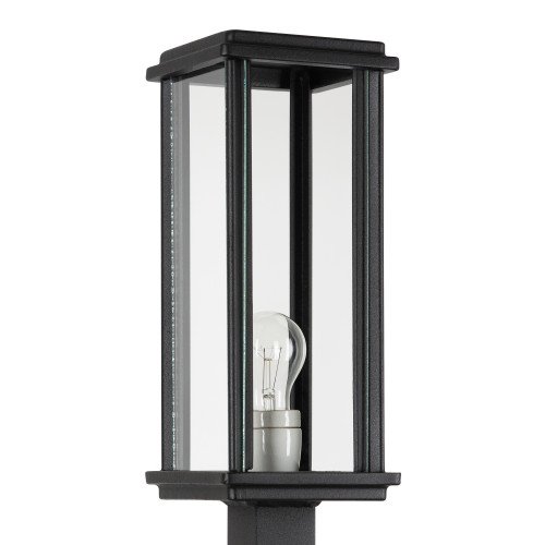 Éclairage extérieur épuré et moderne Lampe sur pied Capital L en noir