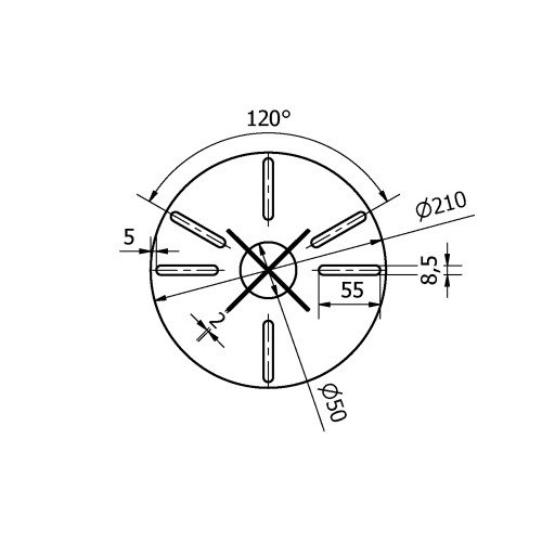 piquet de sol pour fixer des lampadaires d'extérieur, poteau d'ancrage blindé, entièrement galvanisé avec une plaque ronde de Ø21cm et une cale de 50cm