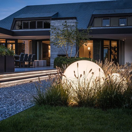 Boule de jardin lumineuse Ø 50 avec Smart WIFI LED | Nostalux.fr