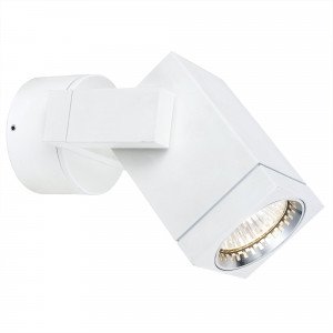 Spot mural Cubic alu blanc (7127) | Nostalux.fr