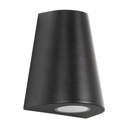Spot mural Cône noir (7616) downlighter avec capteur LED nuit et jour de KS Lighting