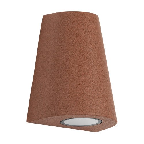 Spot mural Cône (7678) downlighter, couleur rouille/patine de KS Lighting,  
