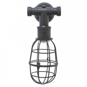 Applique murale Sandford all black (30581) rétro & vintage de Nostaluce| Nostalux.fr