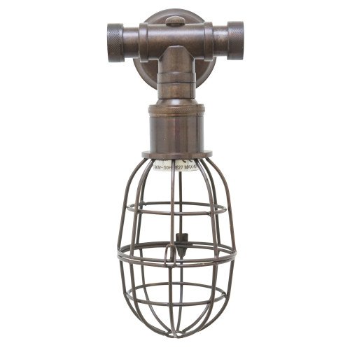 Applique murale Sandford (30527) cuivre vieilli - style industriel & vintage | Nostalux.fr