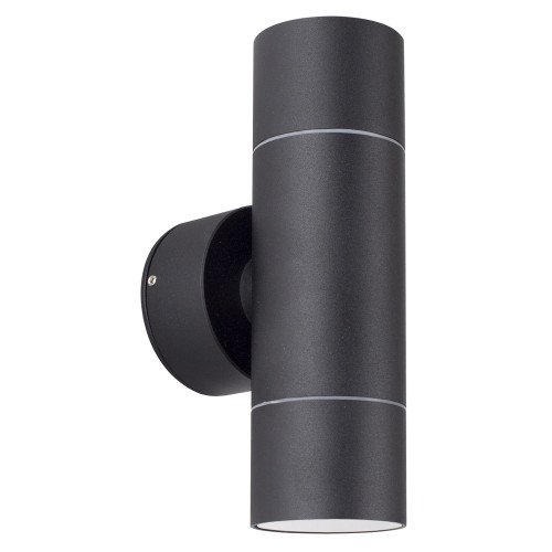 Applique moderne noire en aluminium gu10