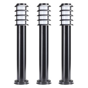 Set de 3 lampes de jardin noires sur pied Soll 2 de KS Lighting