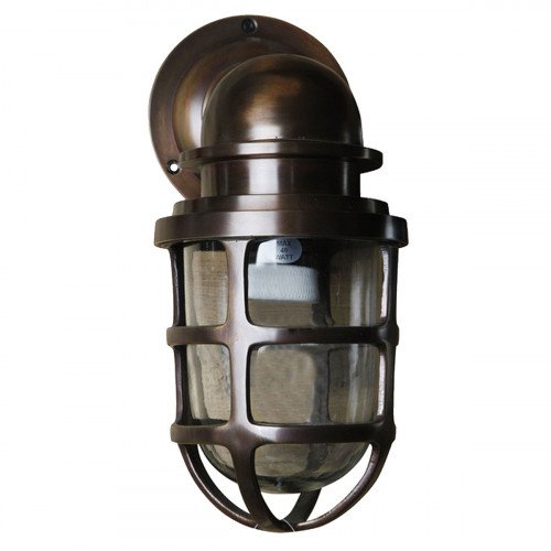 Applique murale pendante Brooklyn en laiton au look bronze