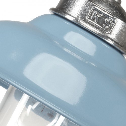 Lampe suspendue Porto Fino Bleu pastel rétro vintage (6865) | Nostalux.fr