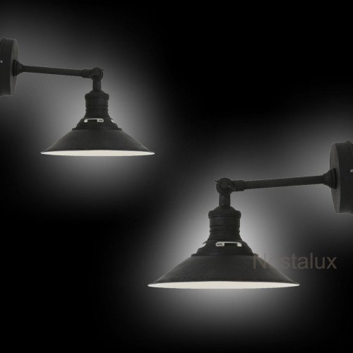Applique murale Kensington (90193) de Nostaluce noir antique | Nostalux.fr