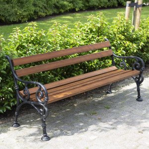 Banc de parc Vondel  - mobilier de jardin- fonte (5747-57474) de KS Lighting | Nostalux.fr