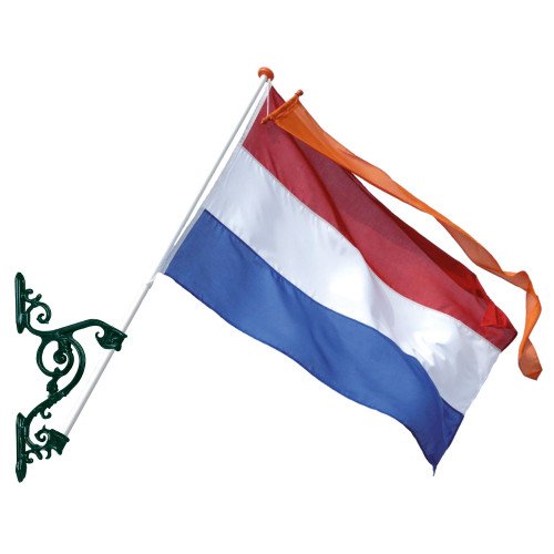 Grand support de drapeau en bronze de KS Lighting  - supports de drapeaux - ornements de façade | Nostalux.fr