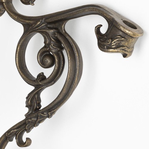 Grand support de drapeau en bronze de KS Lighting  - supports de drapeaux - ornements de façade | Nostalux.fr