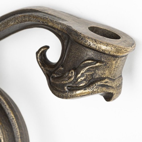 Grand support de drapeau en bronze de KS Lighting  - supports de drapeaux - ornements de façade | Nostalux.fr