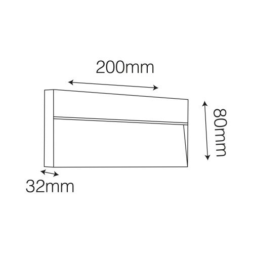 Spot mural LED Downlight Shadow rectangulaire