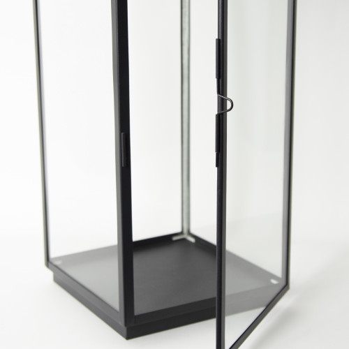 Lot de 2 Newport Photophore Lanterne Noir Small