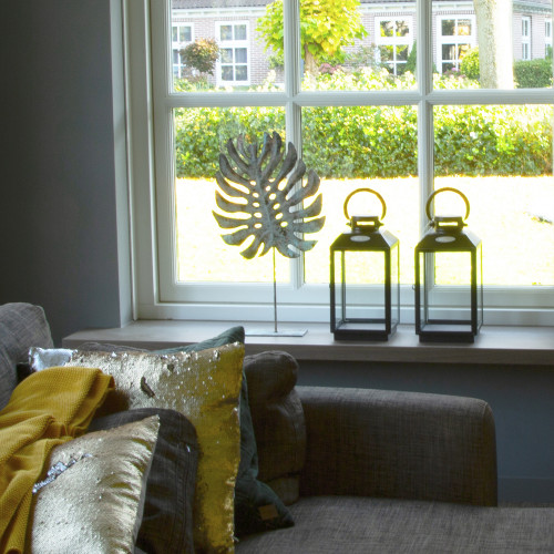 Lot de 2 Newport Photophore Lanterne Noir Small