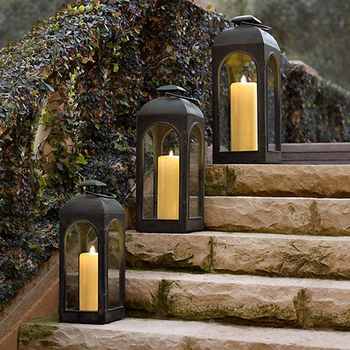 Capri photophore lanterne Anthracite Medium
