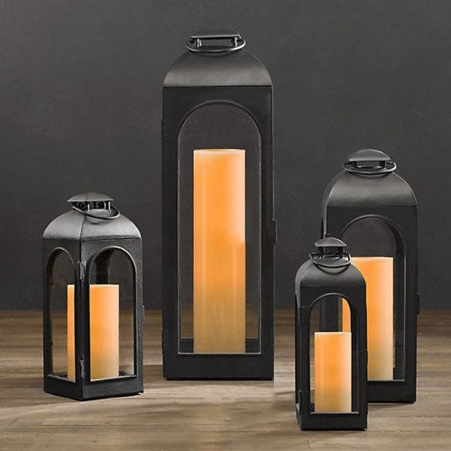 Capri photophore lanterne Anthracite Small
