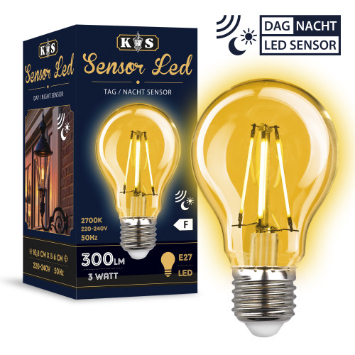 Applique extérieur Ancona (5127) capteur LED jour et nuit de KS Lighting classique campagnard