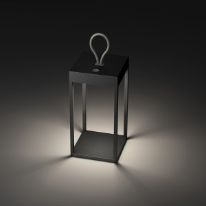Lanterne Carlo Tactile anthracite rechargeable avec USB  Lanterne Carlo Tactile anthracite rechargeable avec USB