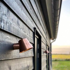 Applique murale en cuivre GU10 avec capteur jour/nuit