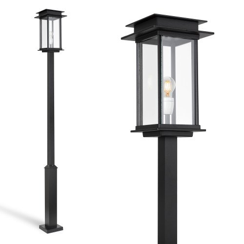 Lampadaire The Royal Praag (Prague) noir mat, 240cm de hauteur (5771) | Nostalux.fr 