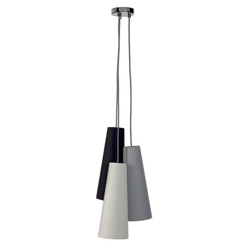 Suspension Soprana Cone PD-2 (155770) noir/gris/blanc 3xE14 de SLV | Nostalux.fr