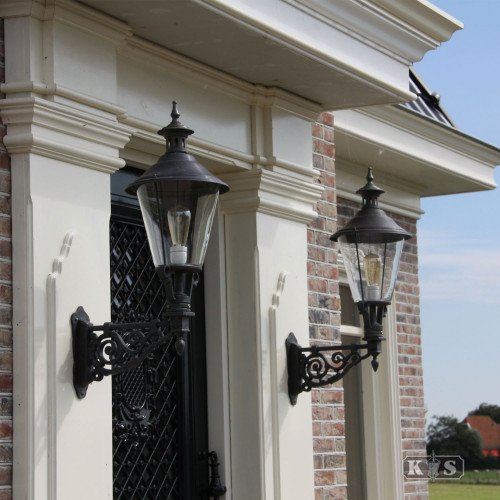 Scheveningen lampe d'extérieur lanterne porte d'entrée noir mat