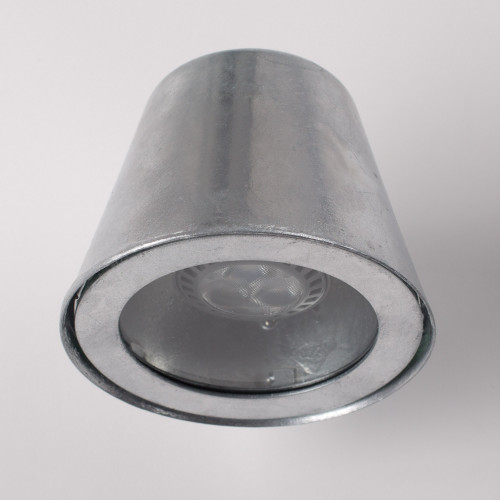 Applique murale argentée GU10 avec capteur jour/nuit