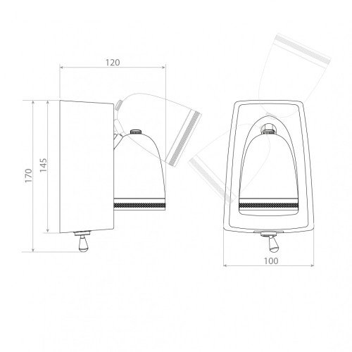 lampe en laiton noir antique avec douille GU10