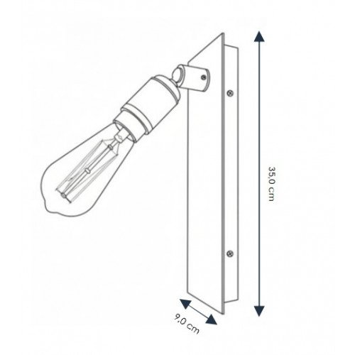 Lampe d'intérieur Fairmont lampe murale laiton lampe de luxe avec cordon