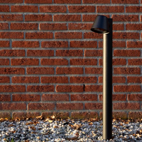 Lampadaire, lampe sur pied Vita Cup noir mat